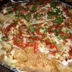 Nacho Ensalada Con Chipotle Y Bulgur