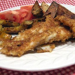 Crisp Roasted Fish Strips, Squash and Potatoes