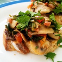 Mushroom-Olive Bruschetta