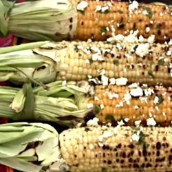 Grilled Corn on the Cob with Mesquite