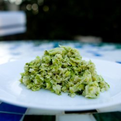 Julia Child Chopped Brussels Sprouts in Cream