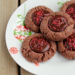 Chocolate Cherry Thumbprints