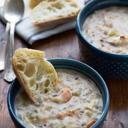 Creamy Wild Rice & Chicken Soup