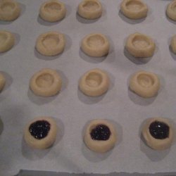 Very Easy Raspberry Thumbprint Cookies (Uses Cookie Mix)