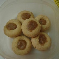 Honey Almond Thumbprint Cookies