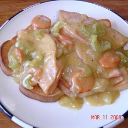 Open Faced Savory Hot Turkey Sandwiches