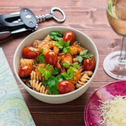 Roasted Tomato and Shrimp Pasta