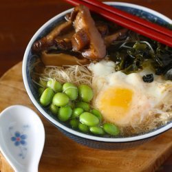 Miso Noodle Soup With Edamame