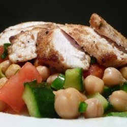 Chickpea Salad With Chicken Breast