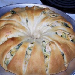 Baked Spinach Artichoke Chicken Ring