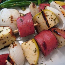 Kielbasa Apple Kabobs