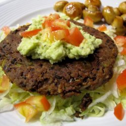 Healthy Spicy Black Bean Cakes With Guacamole