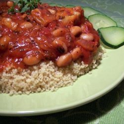 Very Healthy Smoked Mackerel With Tomato and Mixed Beans