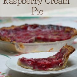 Raspberry and Cream Pie