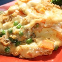 Cheese-Topped Sweet Potato Casserole