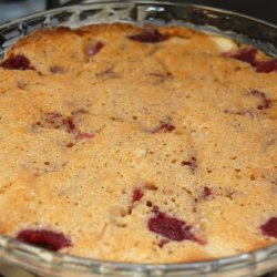 Raspberry Pear Cobbler