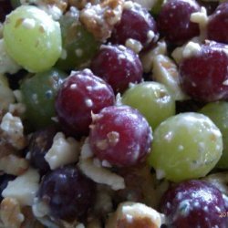 Grape Salad With Walnuts and Bleu Cheese