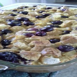 Blueberry Breakfast Bread Pudding