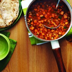 Lentil, Barley and Sweet Potato Soup