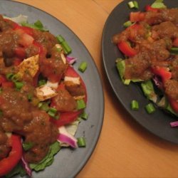 Ww 5 Points - Fajita Salad With Salsa Vinaigrette