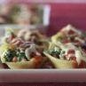 Sausage and Eggplant-Stuffed Shells in Tomato-Basil Cream Sauce