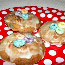 Fruit Loop Cookies and Orange Icing