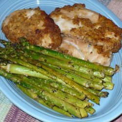 Roasted Asparagus in Garlicky-Tarragon Dressing