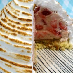 Baked Alaska With Strawberry Ice Cream
