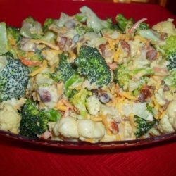 Broccoli & Cauliflower Salad