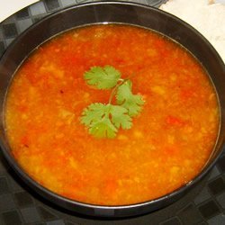 Rainbow Roasted Pepper Soup