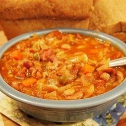 Slow Cooker Fifteen Bean Soup