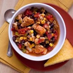 Chicken Chili with Black Beans and Corn