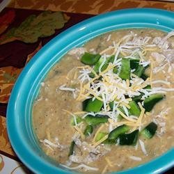 Restaurant-Style Cheesy Poblano Pepper Soup