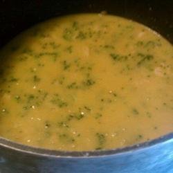 Cheese, Broccoli, and Chicken Soup