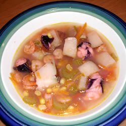 Shrimp and Octopus Soup (Caldo de Camaron y Pulpo)