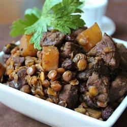 Mawmenye (Lentils and Beef Stew)