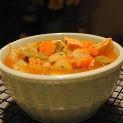 Lower Fat Chicken Vegetable Soup