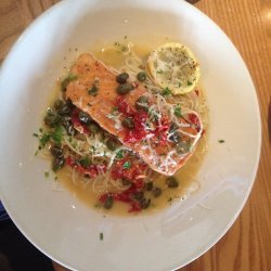 Salmon and Pasta Piccata