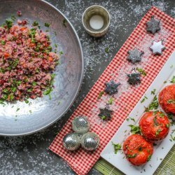 Couscous stuffed Tomatoes