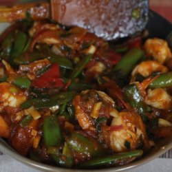 Shrimp Stir-Fry for One