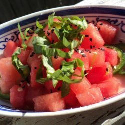 Watermelon Salad With Jalapeno and Lime