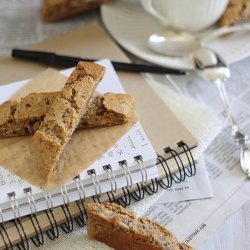 Almond Ginger Biscotti