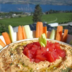 Roasted Garlic and Red Pepper Hummus