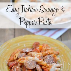 Easy Italian Sausage and Peppers