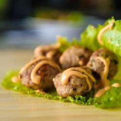 Vietnamese Chicken Meatballs in Lettuce Wraps