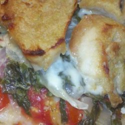 Tomato, Chard, and Gruyere Casserole