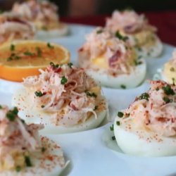 Crab Stuffed Eggs