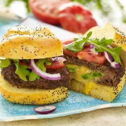 Cheddar Stuffed Burgers