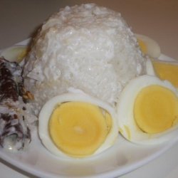 Malaysian Coconut Milk Rice (Nasi Lemak)