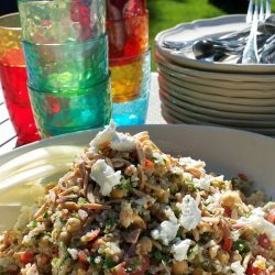 Chickpea -- Cheese Salad